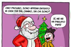 Babbo Natale entra dal camino… ma le sorprese vengono sempre da chi resta sul divano. Babbo Natale entra dal camino… ma le sorprese vengono sempre da chi resta sul divano.