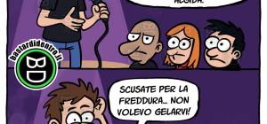  Sorrisi congelati e risate da scongelare: uno spettacolo che sfida le leggi della termodinamica.