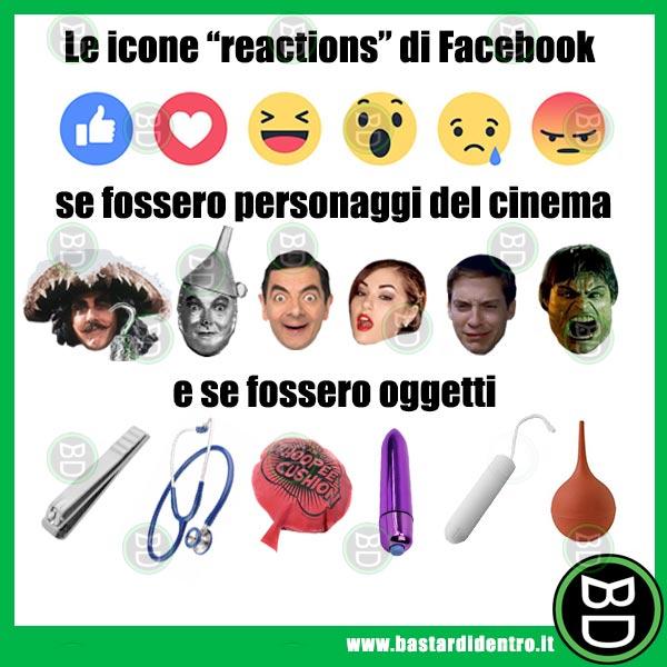 Facebook reactions, le nuove icone
