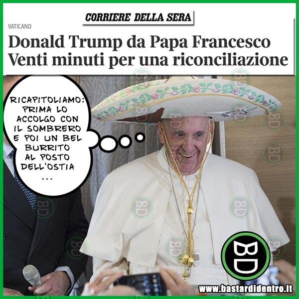 Riconciliazione Papa-Trump