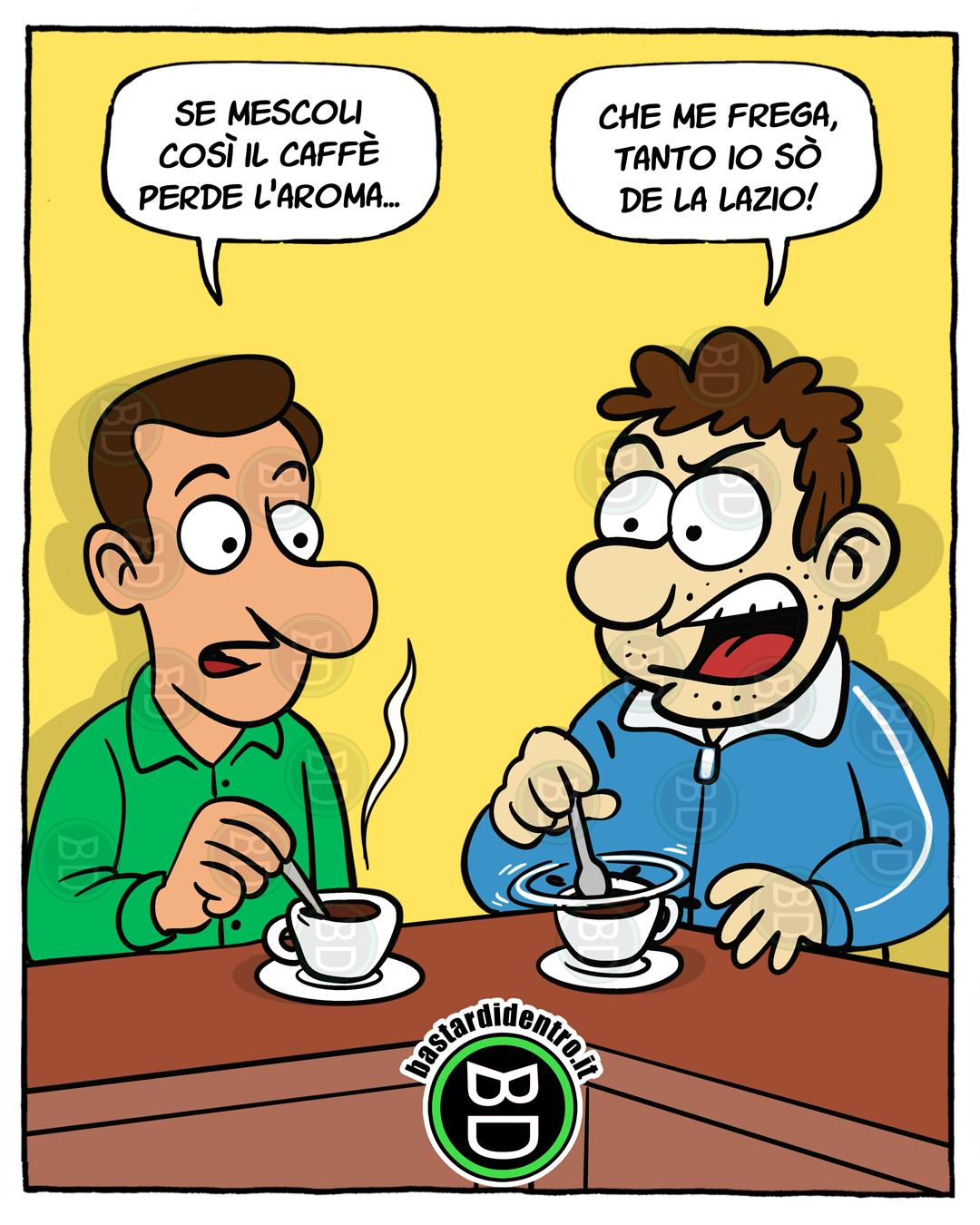 Quando mescolare il caffè diventa questione di fede calcistica... 