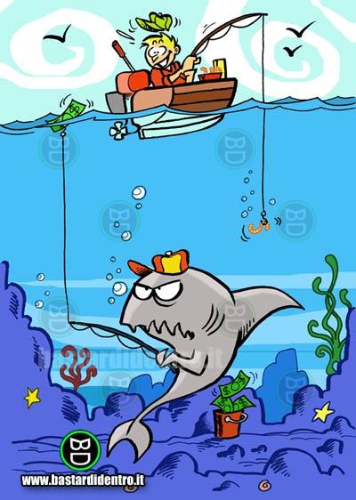 Esca vs Esca chi primo pesca? | immagini e vignette divertenti |